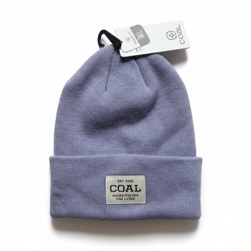 🆕 Coal | Unisex Lavender Tall Beanie with Front Logo New With Tags